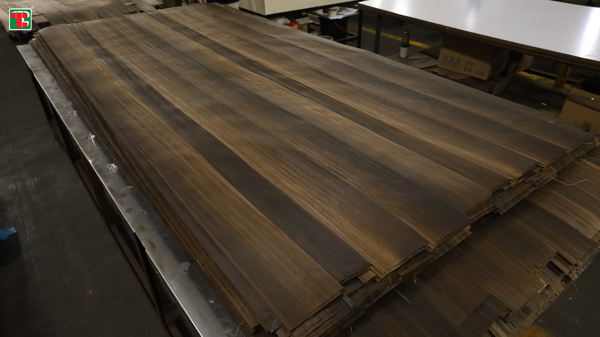 smoked wood veneer