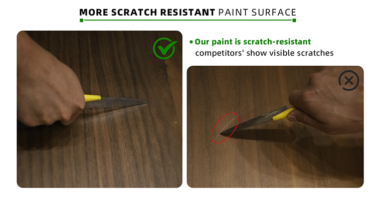 MORE SCRATCH RESISTANT PAINT SURFACE